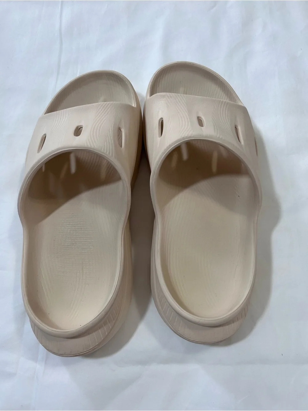 HOKA Beige Ora Recovery Slide,W7 - Picture 7 of 16
